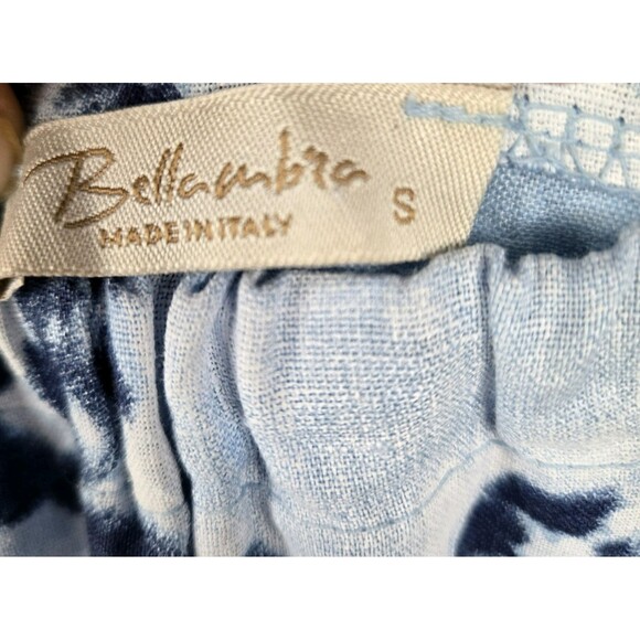 Bellambra Women's Size Small Linen Dress Tie Strap Blue - Picture 4 of 6